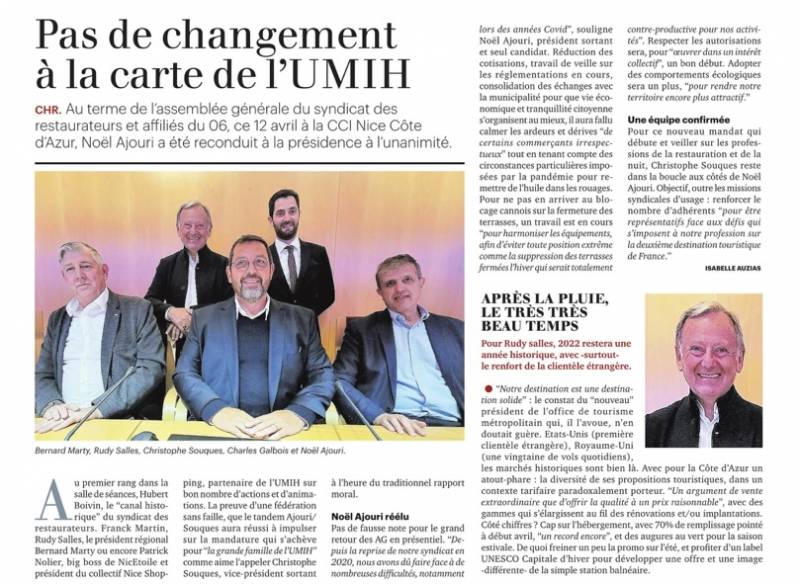 Pas de changement à la carte de l'UMIH dans les Alpes Maritimes